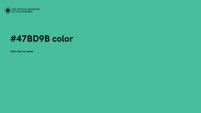 #47BD9B color image