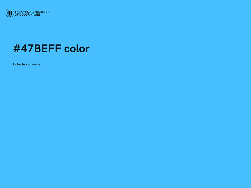 #47BEFF color image