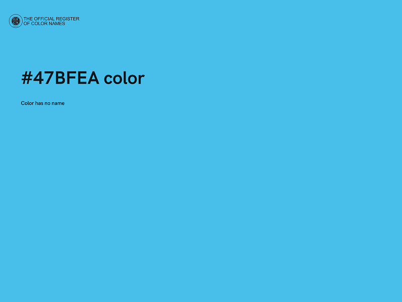 #47BFEA color image