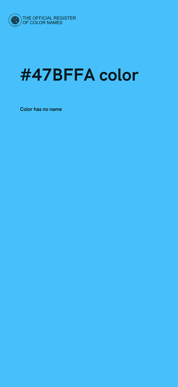 #47BFFA color image