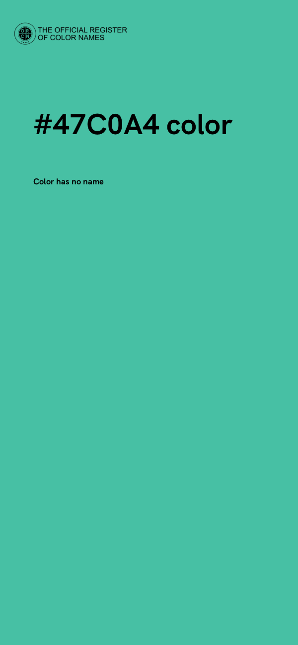 #47C0A4 color image