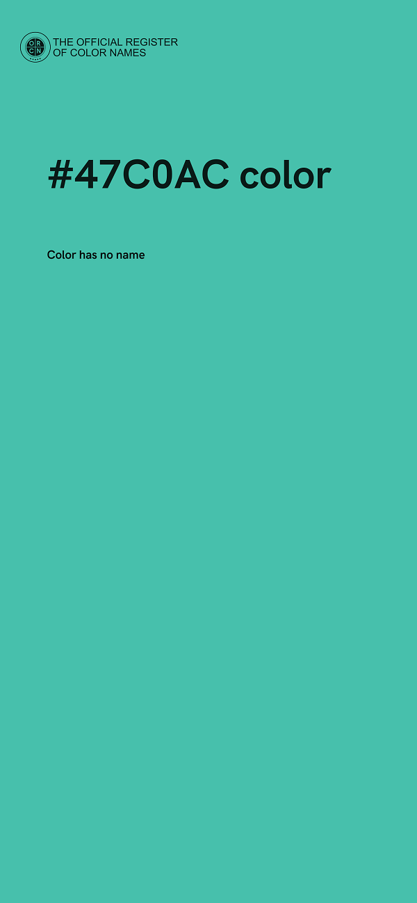 #47C0AC color image