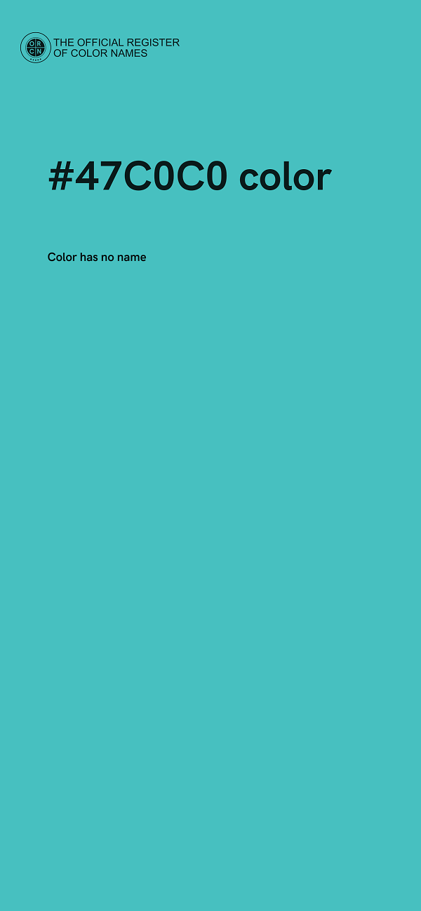 #47C0C0 color image