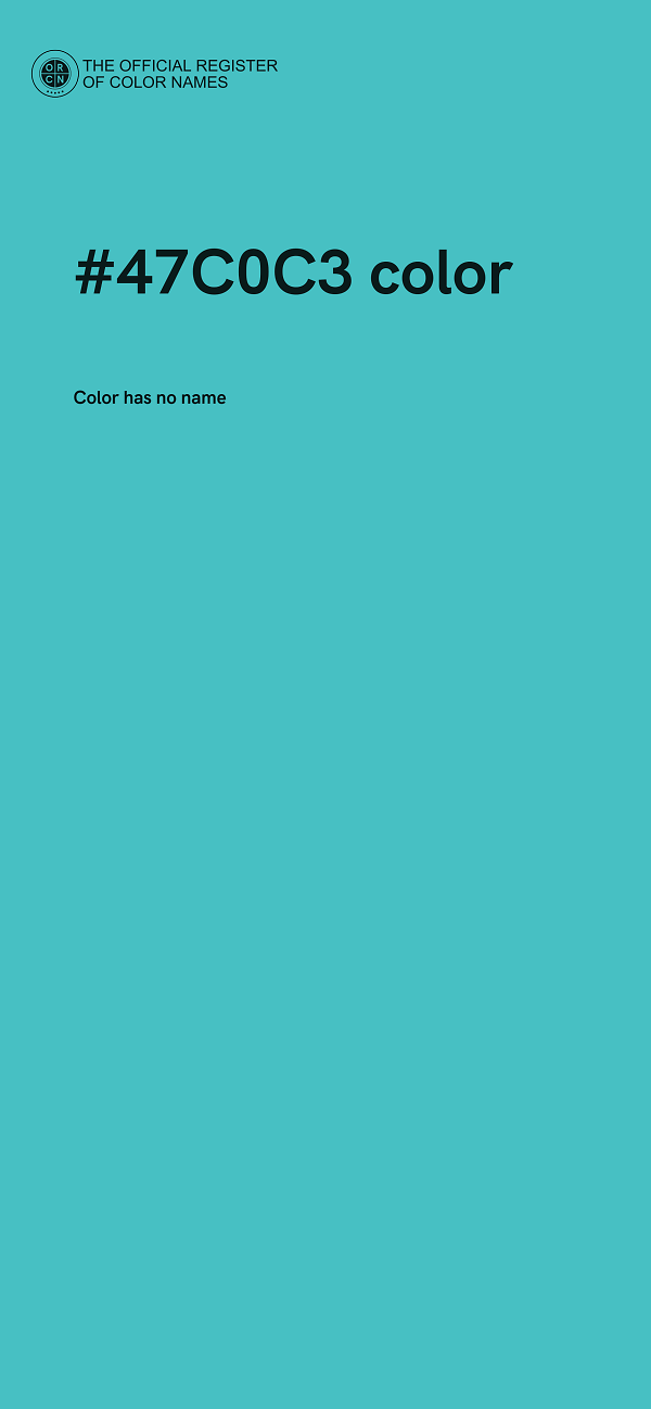 #47C0C3 color image
