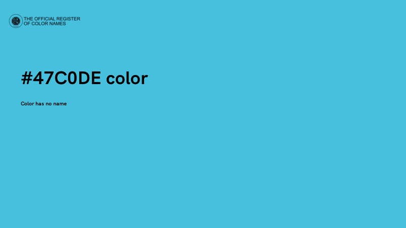 #47C0DE color image