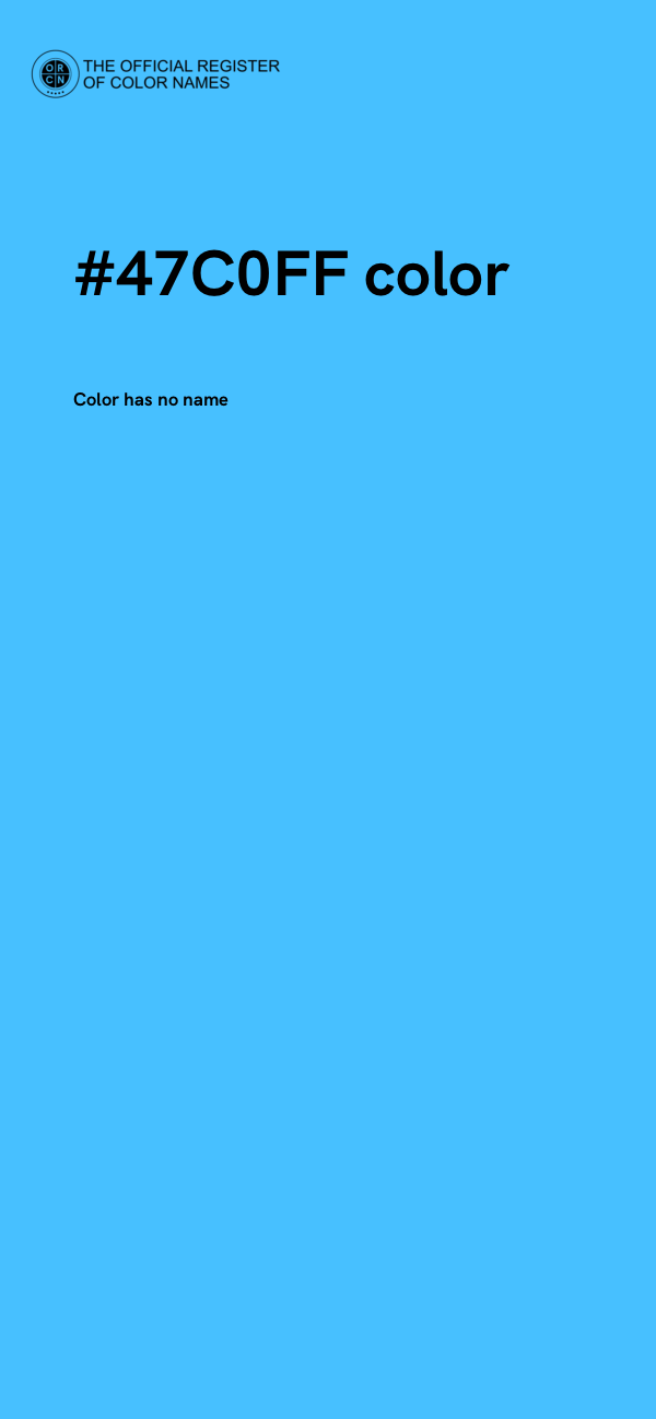 #47C0FF color image