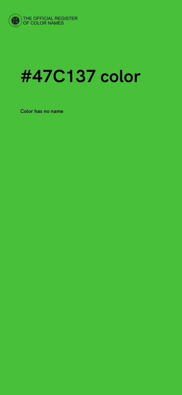 #47C137 color image