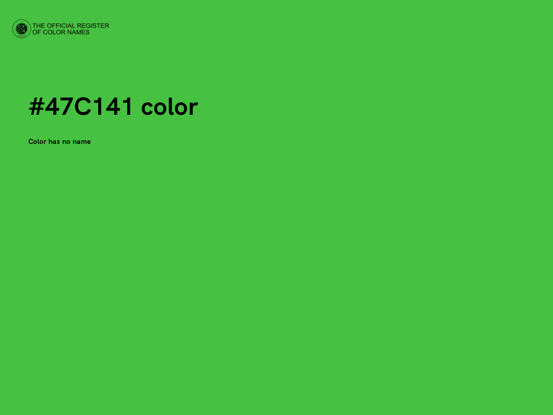 #47C141 color image