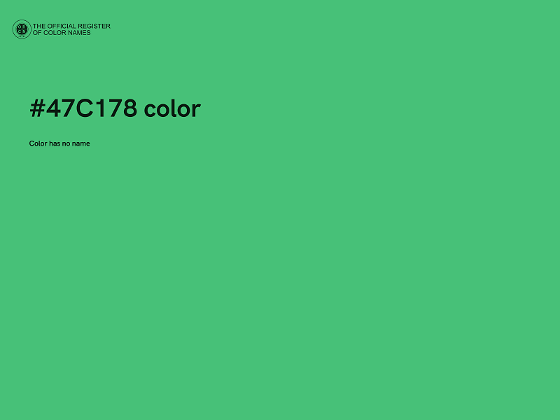 #47C178 color image