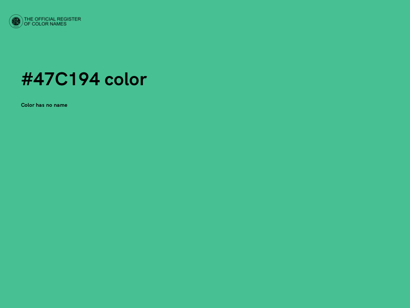 #47C194 color image