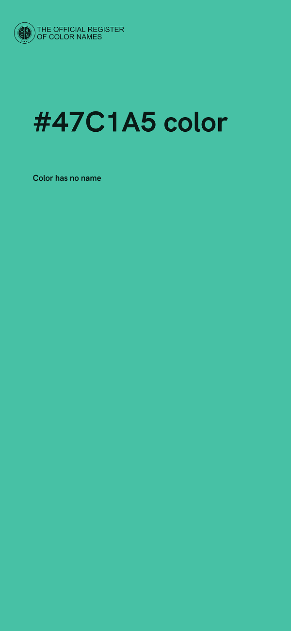 #47C1A5 color image