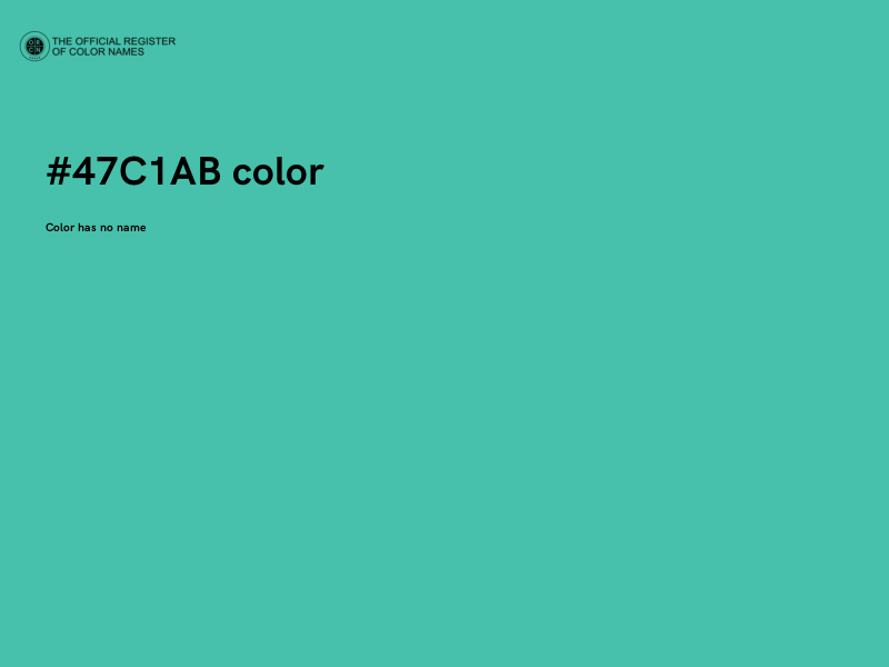 #47C1AB color image