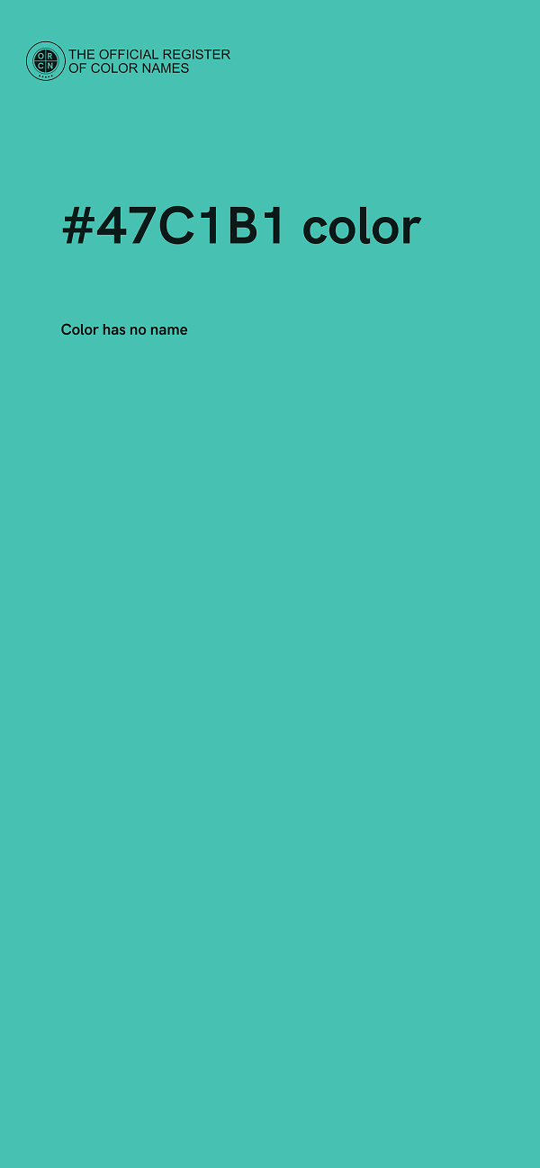 #47C1B1 color image