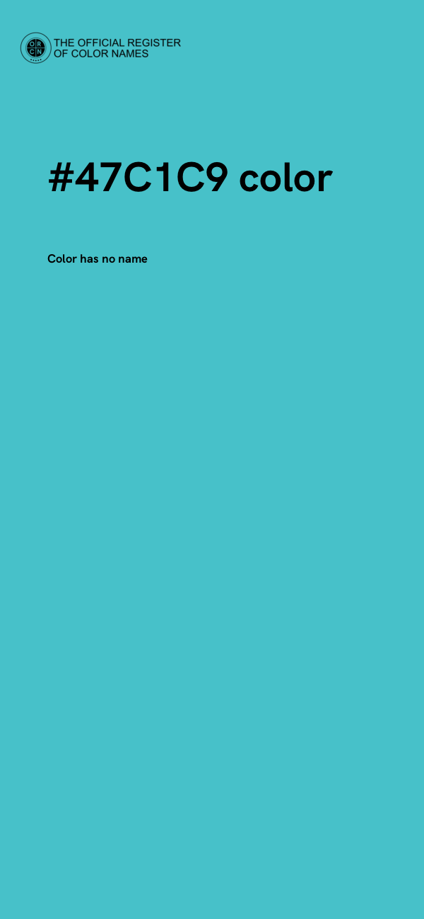 #47C1C9 color image