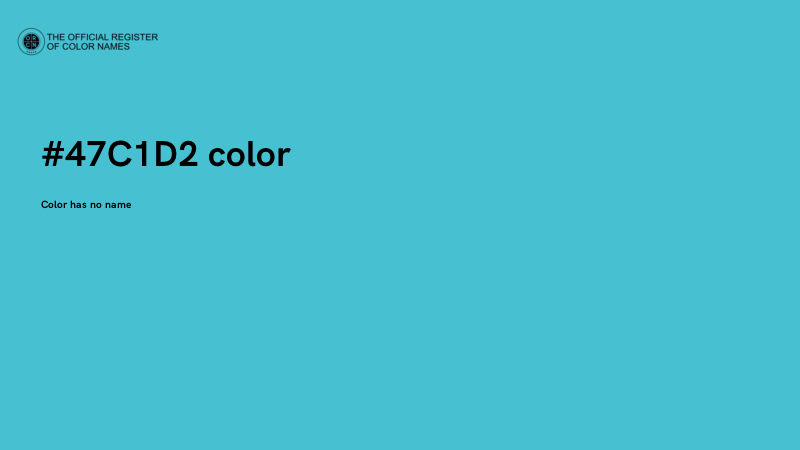 #47C1D2 color image