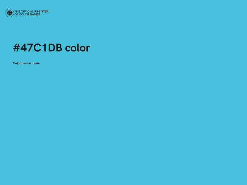 #47C1DB color image