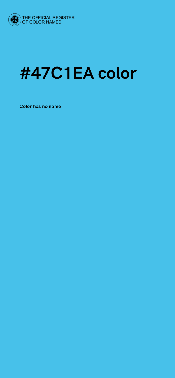 #47C1EA color image
