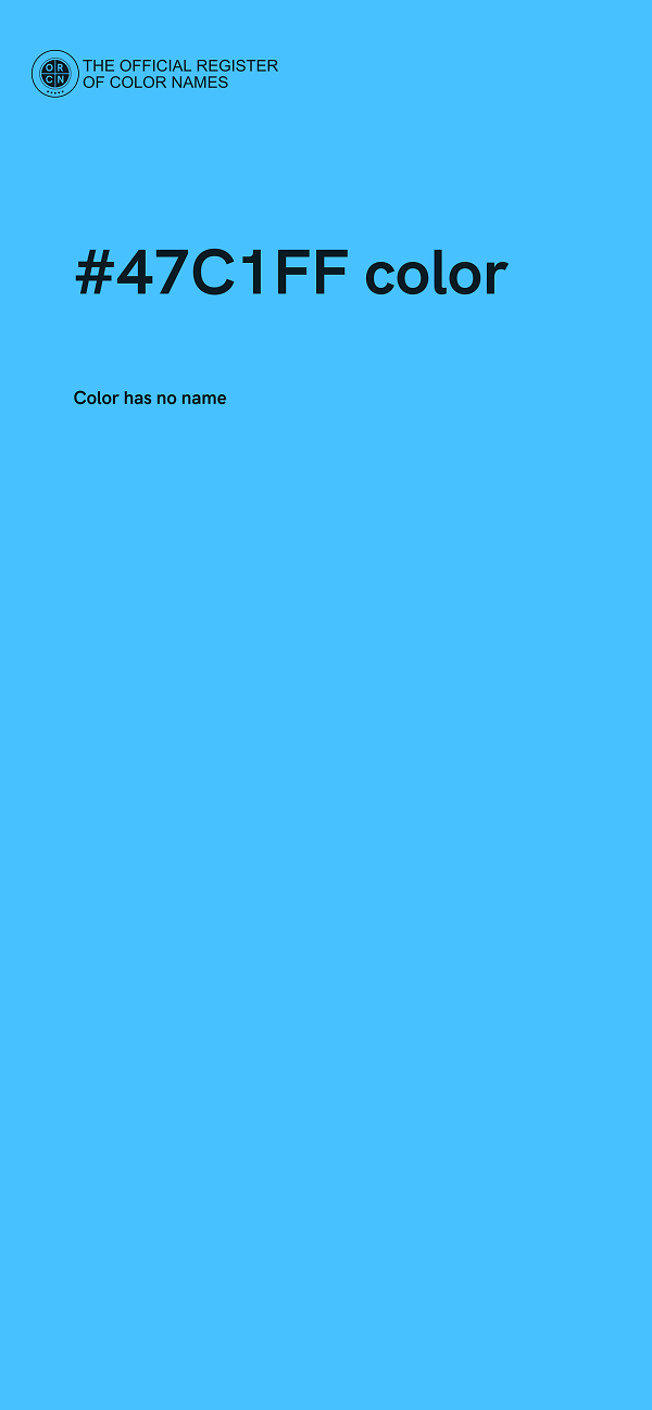 #47C1FF color image