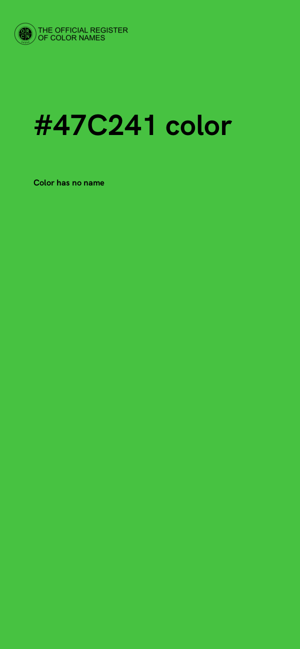 #47C241 color image