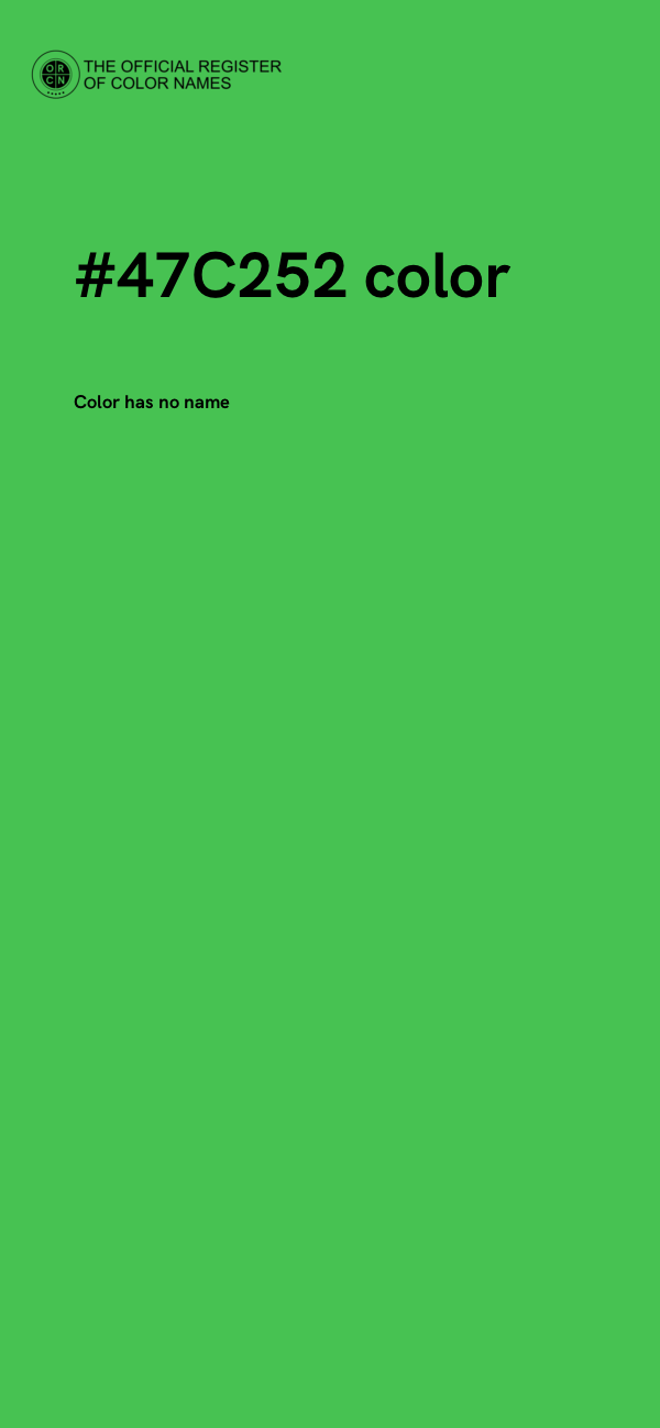 #47C252 color image