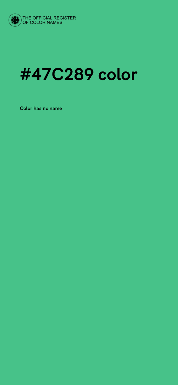 #47C289 color image