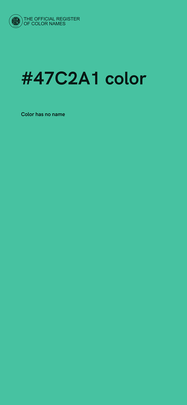 #47C2A1 color image