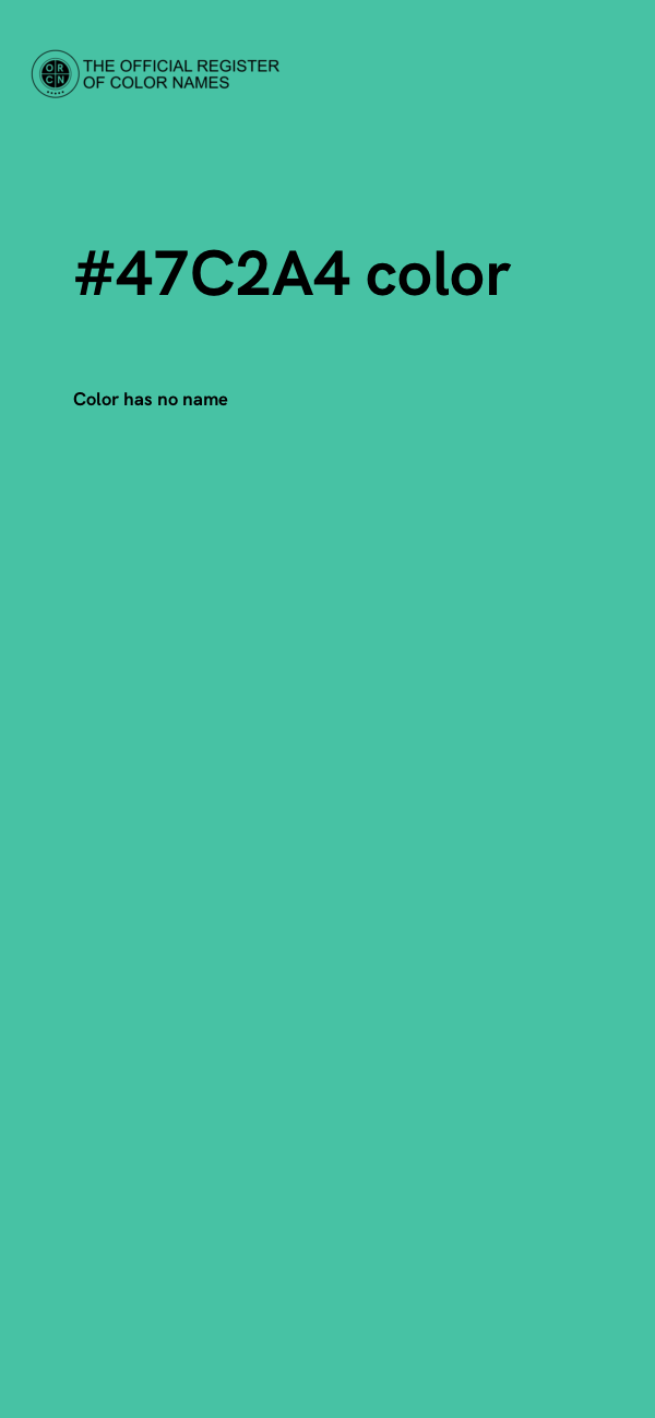 #47C2A4 color image
