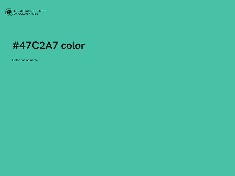 #47C2A7 color image