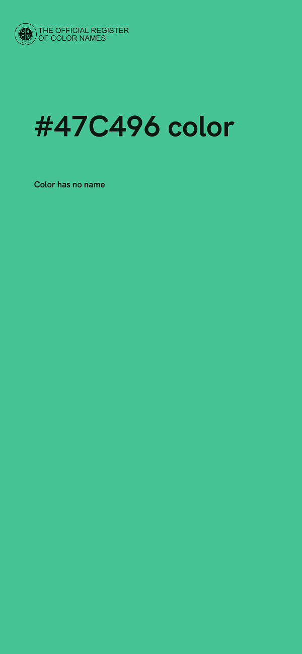 #47C496 color image