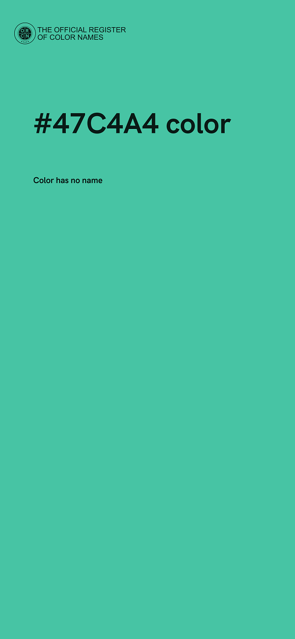 #47C4A4 color image