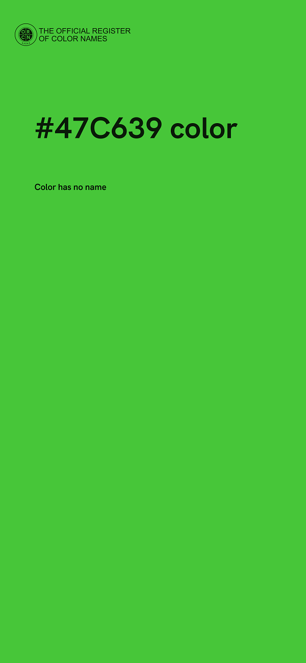 #47C639 color image