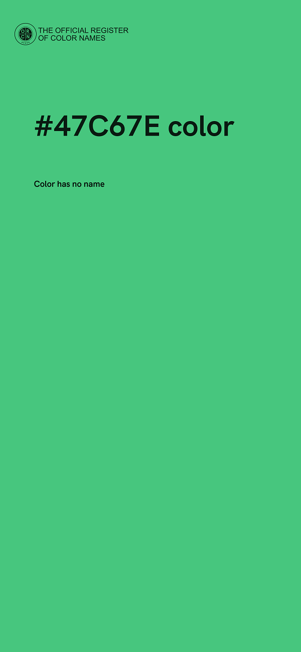 #47C67E color image