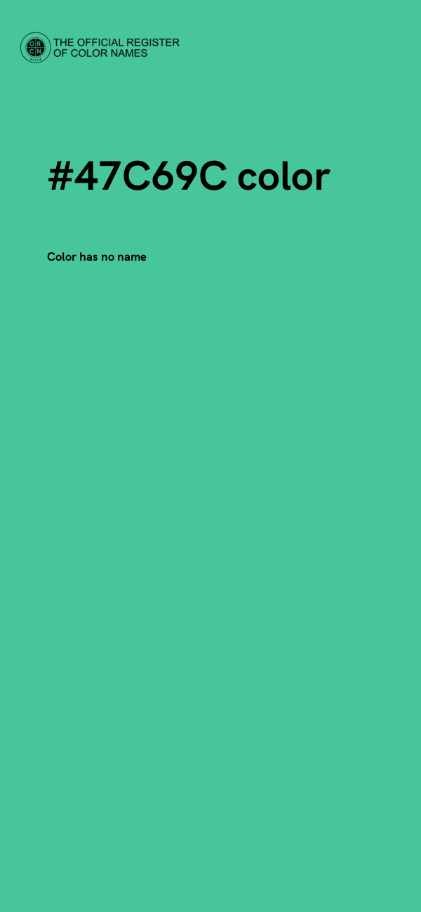 #47C69C color image