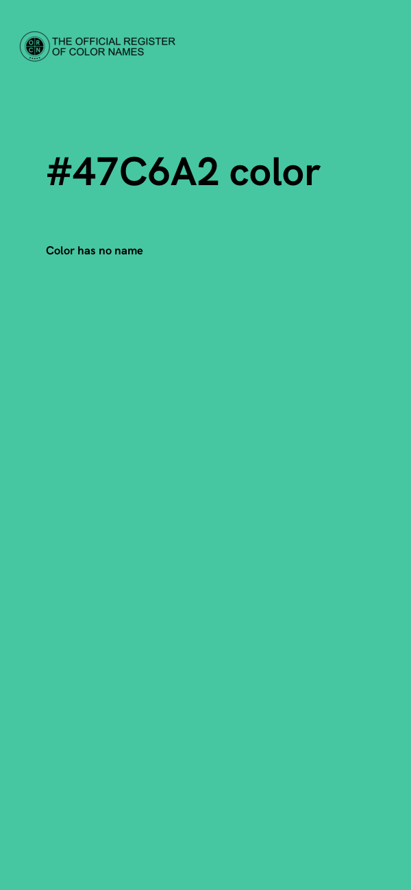 #47C6A2 color image