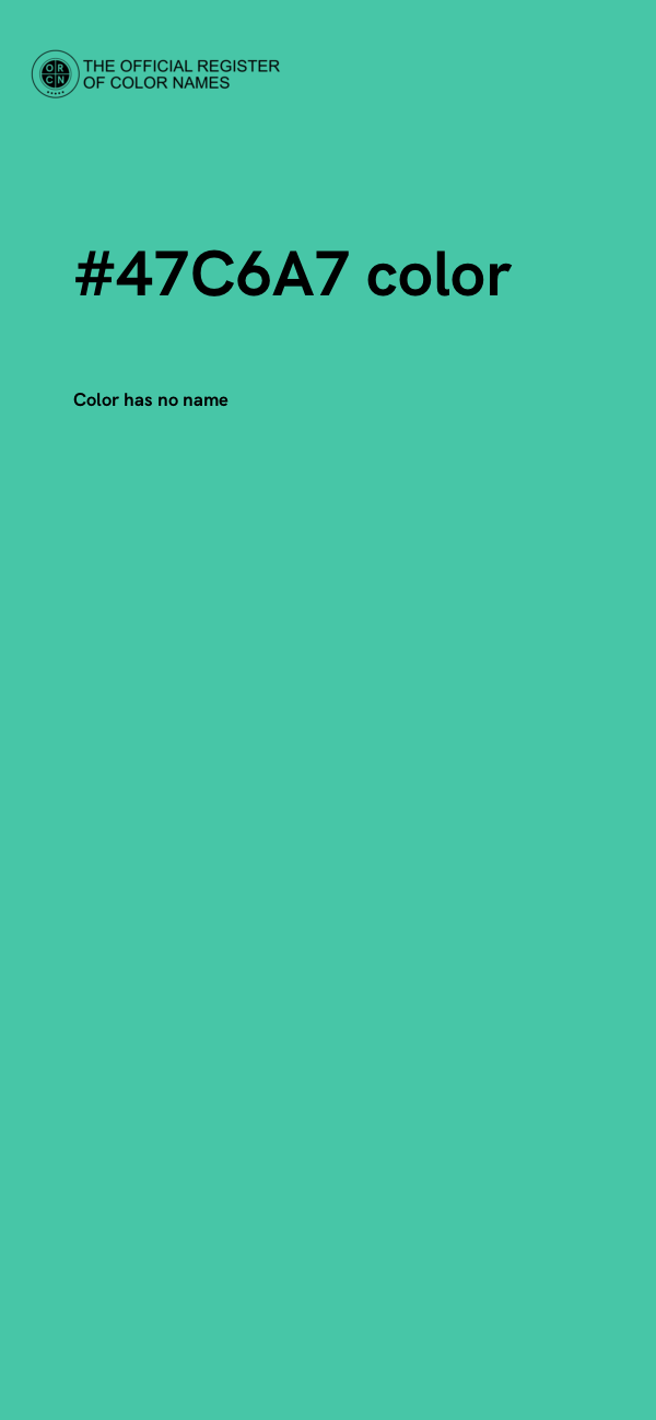#47C6A7 color image