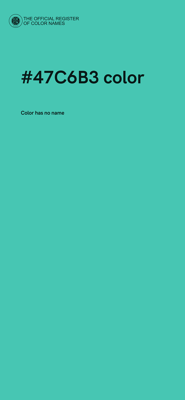 #47C6B3 color image