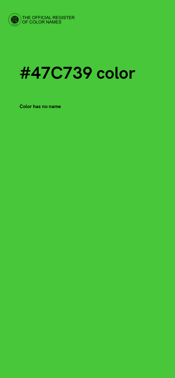 #47C739 color image
