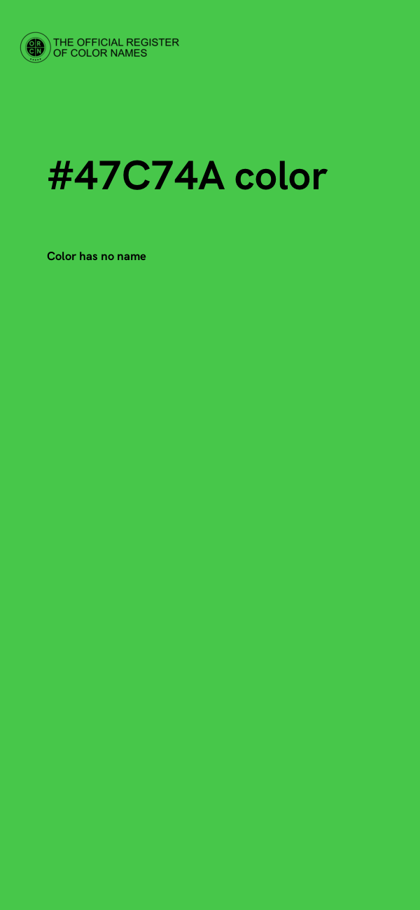 #47C74A color image