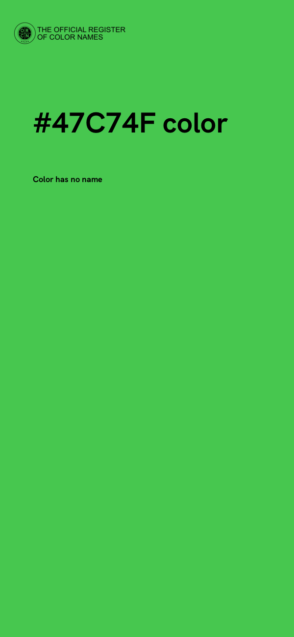 #47C74F color image