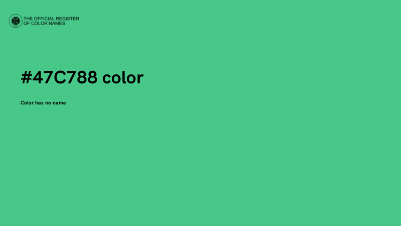 #47C788 color image