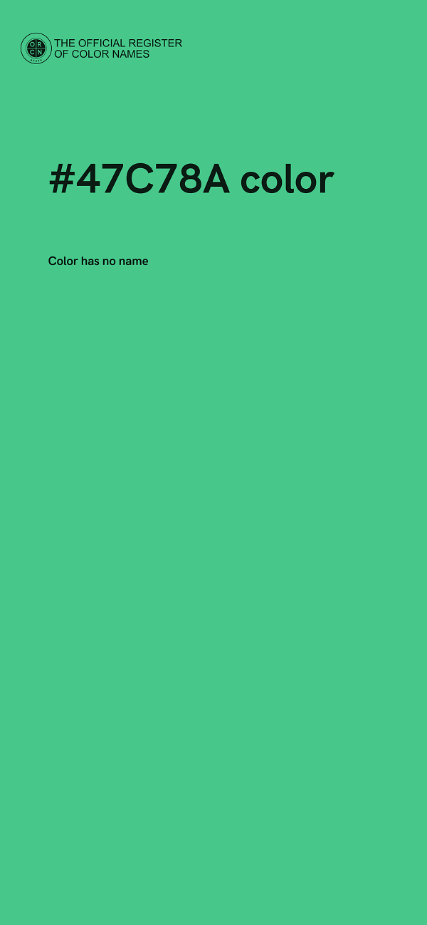 #47C78A color image