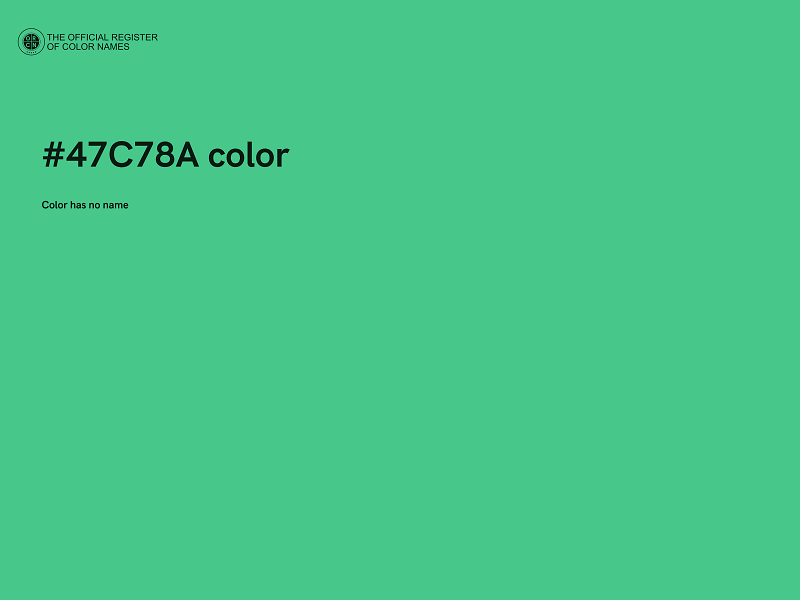 #47C78A color image