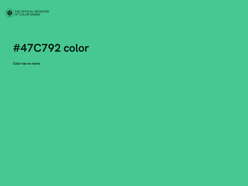 #47C792 color image