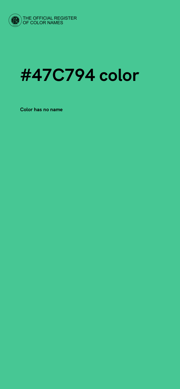#47C794 color image
