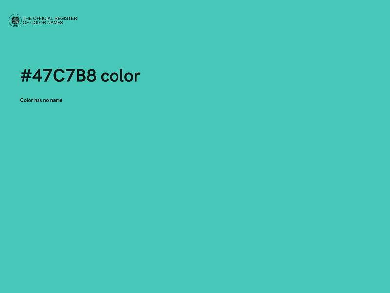 #47C7B8 color image