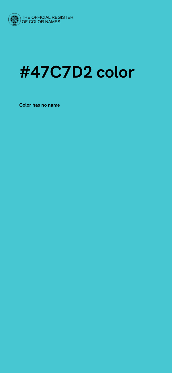 #47C7D2 color image