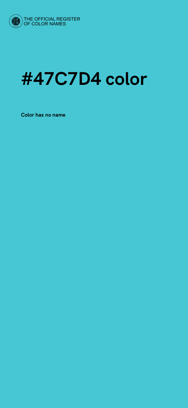 #47C7D4 color image