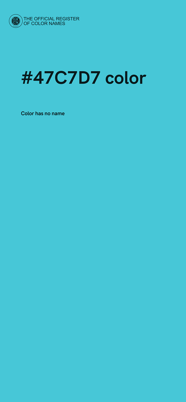 #47C7D7 color image