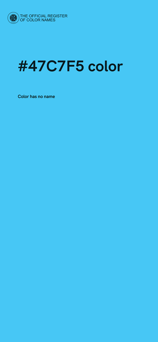 #47C7F5 color image