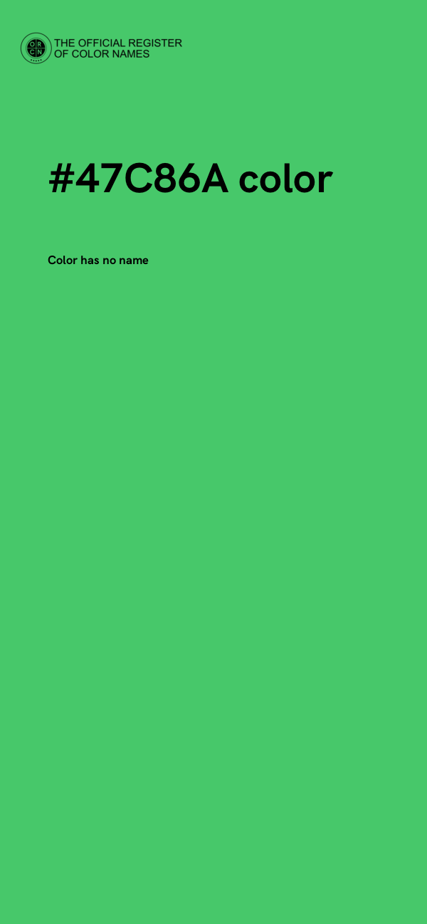 #47C86A color image